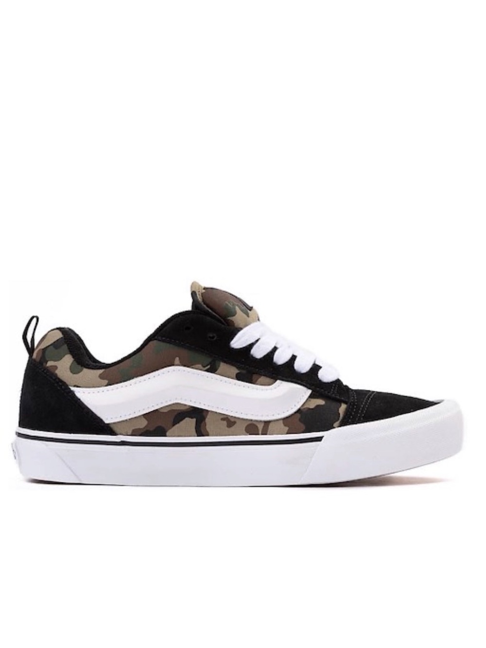 Vans Knu Skool Skate Shoe - Black / Camo Size 5 Junior’s - Picture 2 of 14